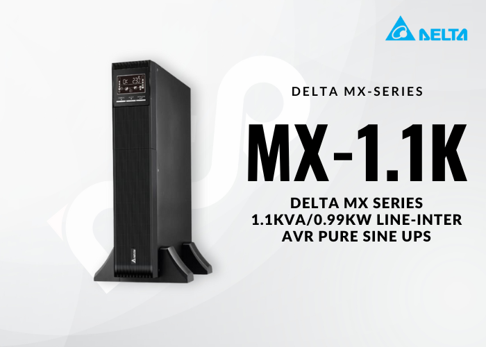 Delta MX Series 1.1kVA/0.99kW Line-inter AVR Pure sine UPS