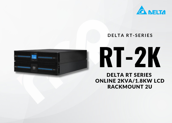 DELTA RT-SERIES ONLINE 2000VA/1800W LCD RACKMOUNT 2U UPS