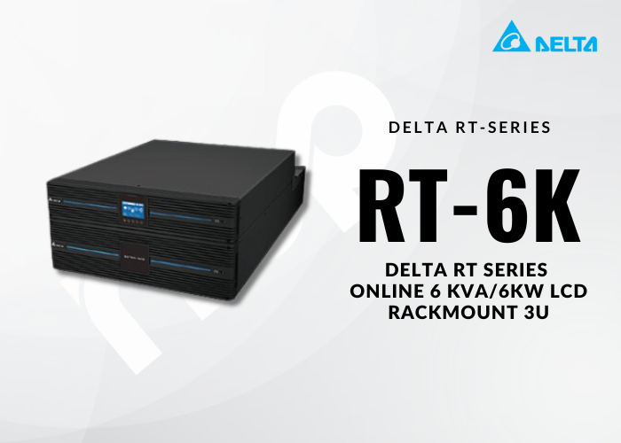 Delta RT-Series 6 KVA/6 KW (3U) LCD RACKMOUNT UPS