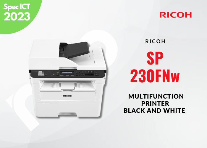 Ricoh SP230FNw Multifunction Printer Black and white - สเปค ICT 2566