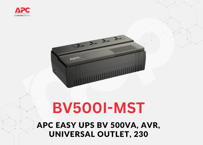 APC Easy UPS, 500VA, Floor/Wall Mount, 230V, 4x Universal outlets, AVR