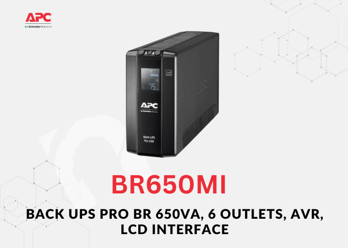 Back UPS Pro BR 650VA, 6 Outlets, AVR, LCD Interface